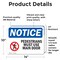 Signmission Pedestrians Must Use Main Door Sign, Vinyl Decal, 14in W x 10in L, 2PK OS-2PACK-NS-D-1014-L-17163 - alternate 4